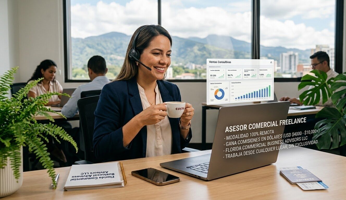 Empleo Remoto de Asesor Comercial Freelance